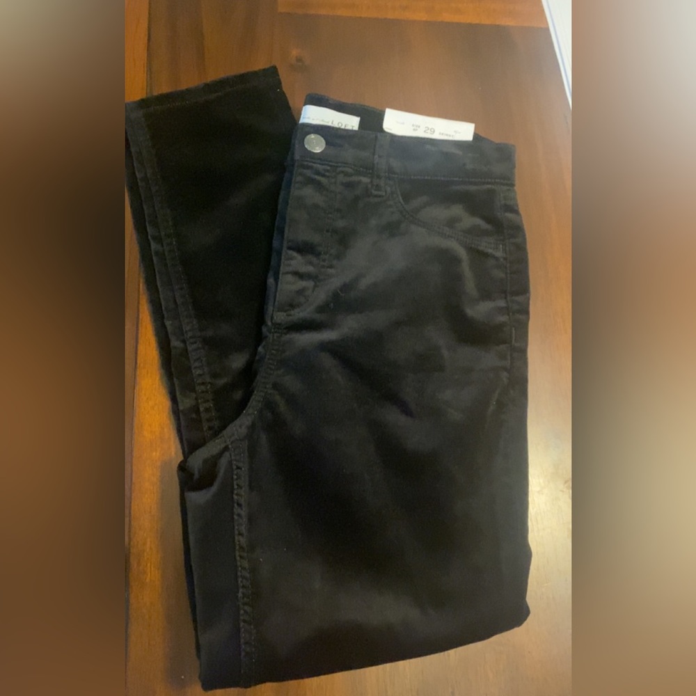 NWT Loft Skinny Velvet Pants - 8P/29